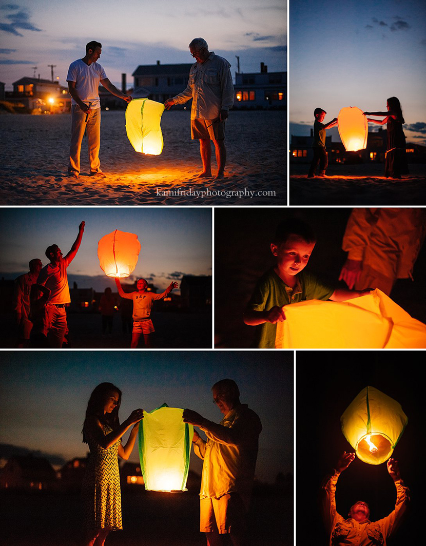Wells Beach Maine photographer Chinese lantern photo