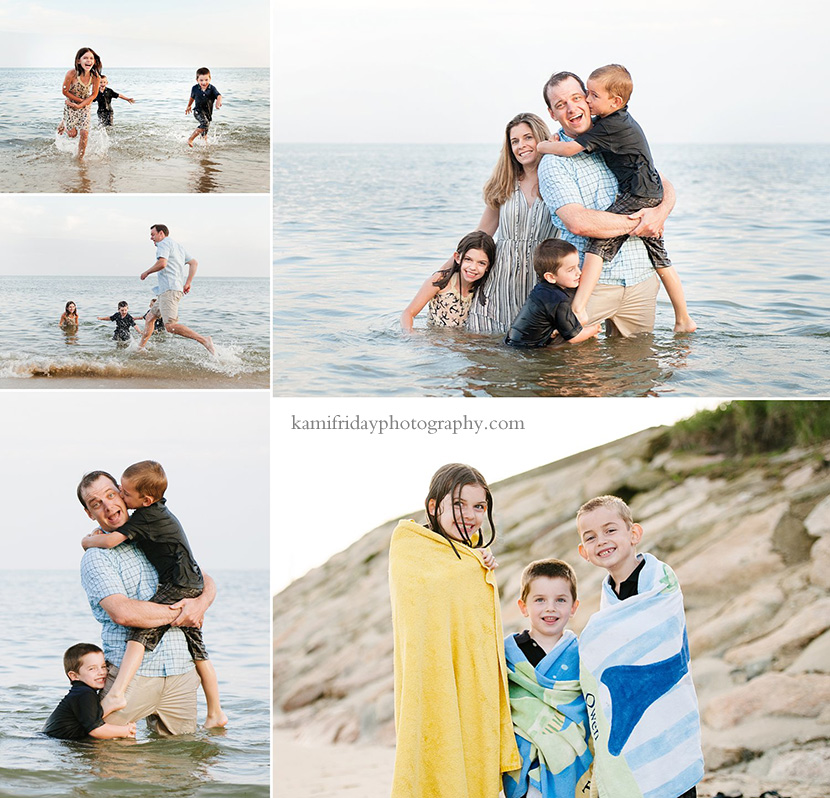 Family jumps into Cape Cod ocean wearing clothes