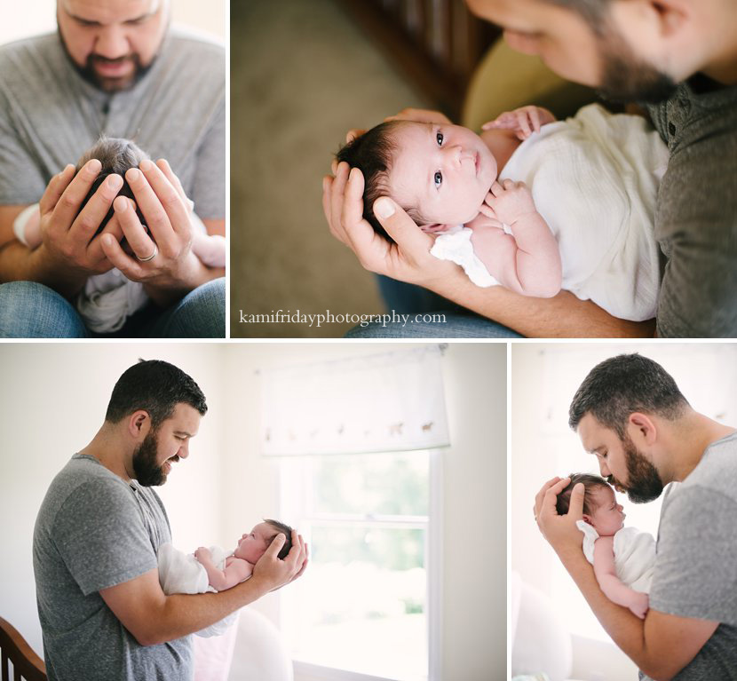 Hollis NH father spends some quiet moments with his newborn daughter