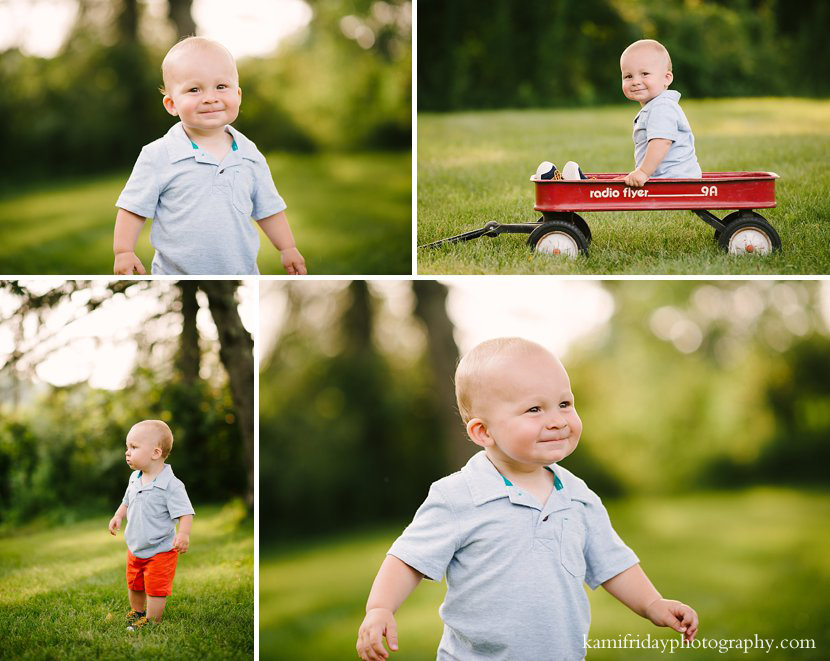 1 year old boy 1st birthday portraits in NH apple orchard