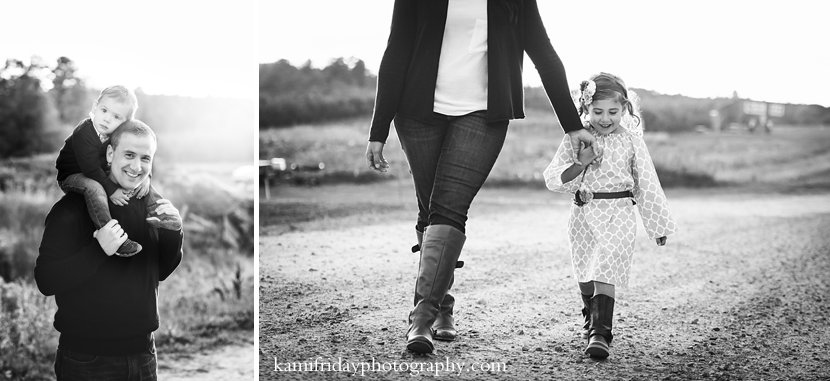 Londonderry NH mom walks with daughter in fall portrait