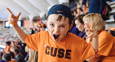 Syracuse University football game in Carrier Dome