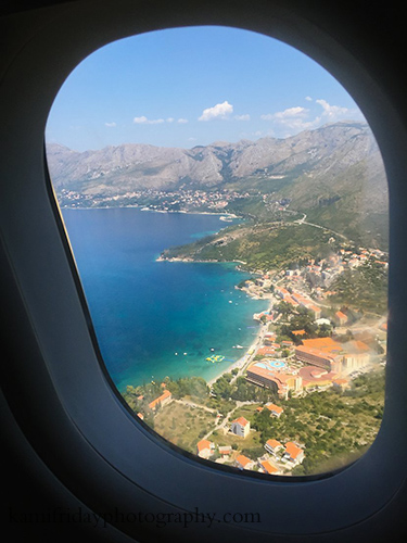 view of dubrovnik croatia by plane