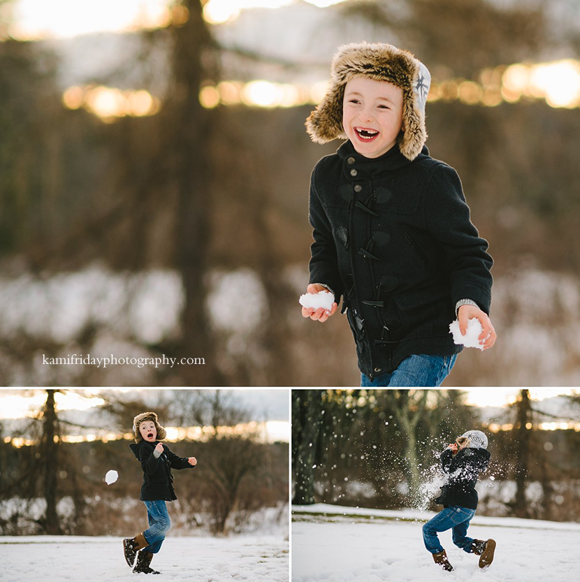New Hampshire Winter Child Photography