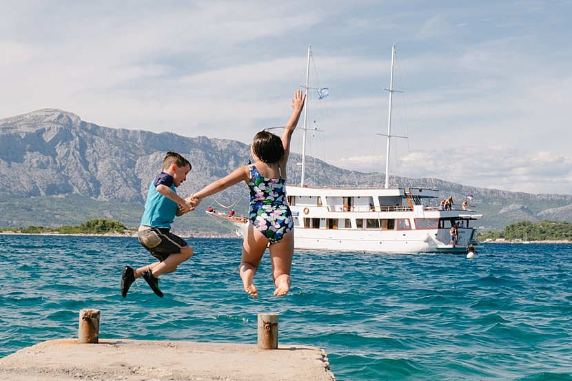 Family travel to Croatia with kids