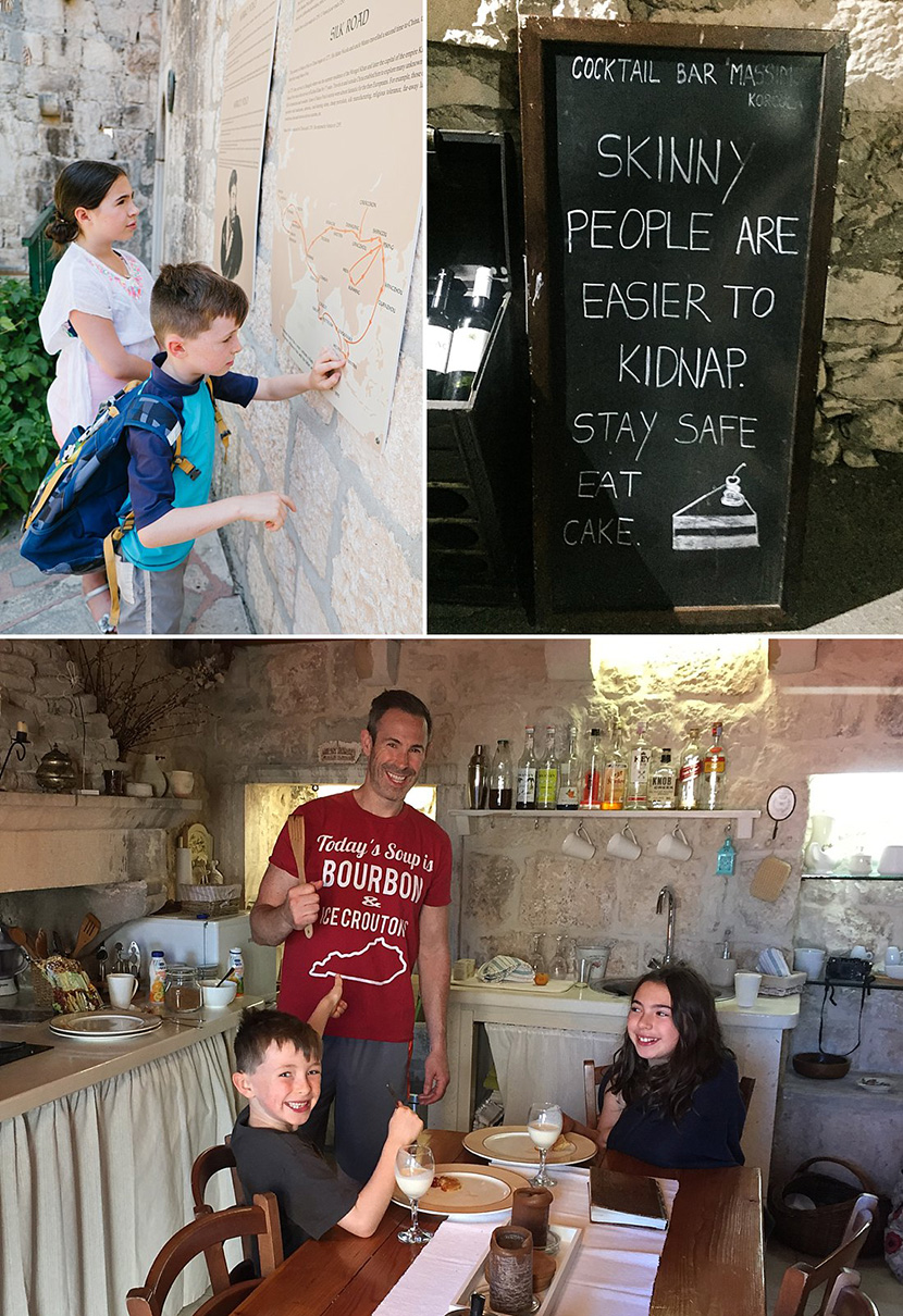 Family travel to Croatia with kids